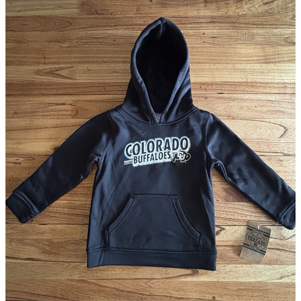 Colorado Buffaloes Colorado University Black Hoodie Kids 4T